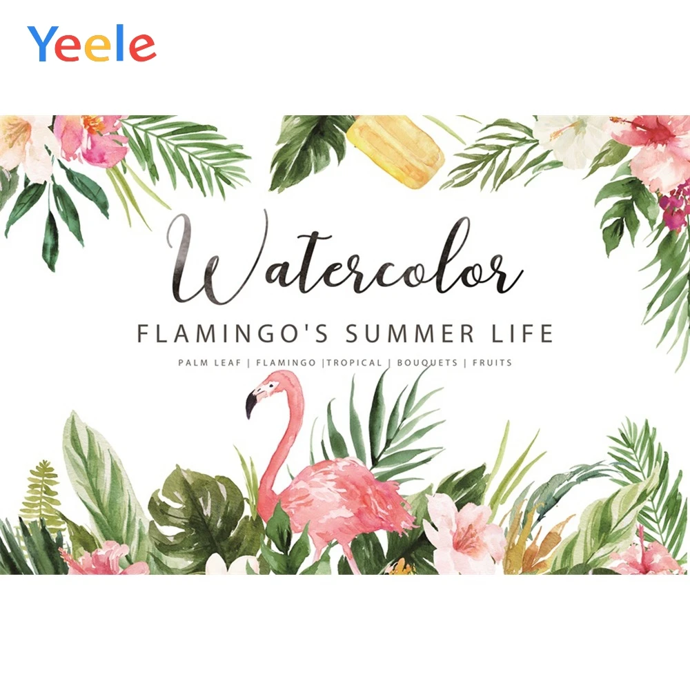 

Yeele Tropical Plants Flower Giraffe Summer Birthday Photography Backgrounds Customized Photographic Backdrops for Photo Studio
