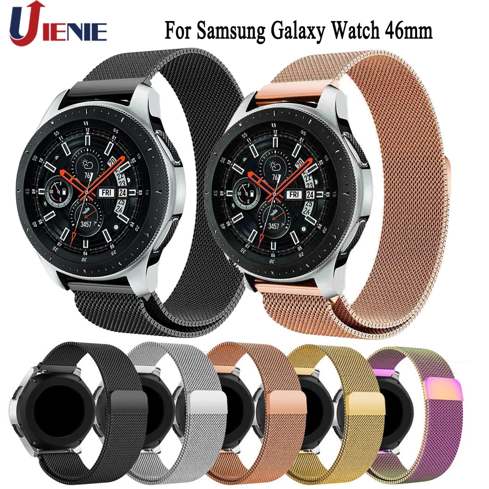 22 мм для Samsung Galaxy Watch 46 ремешок часов Ремешок Замена Браслет из нержавеющей стали