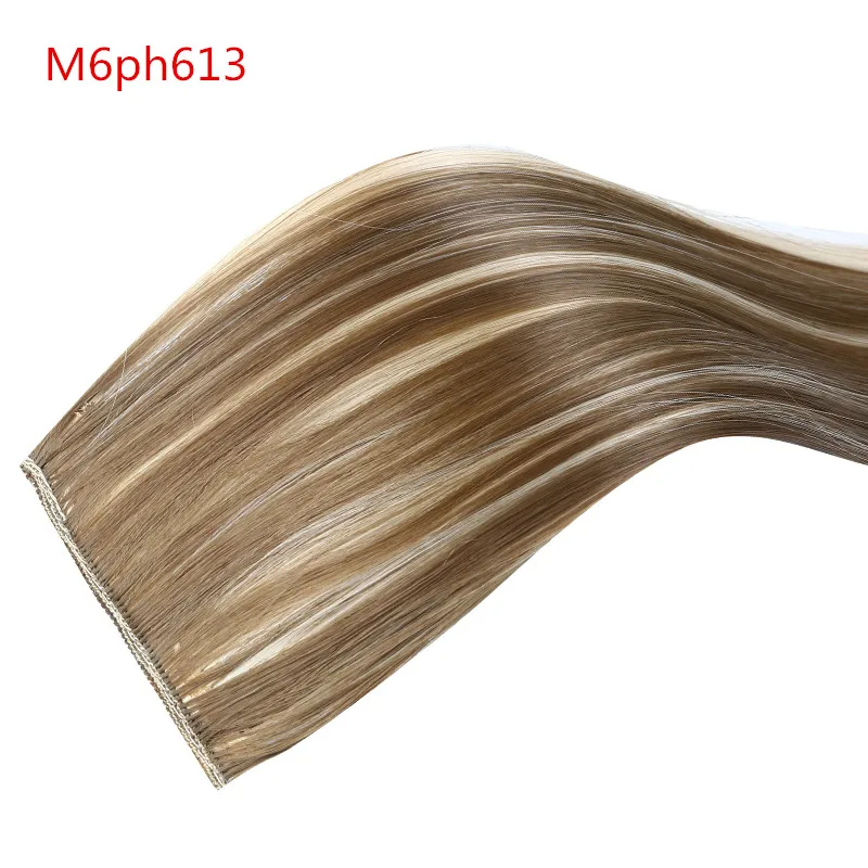 M6PH613 SARLA, 20 дюймов, 24 дюйма, 28 дюймов, синтетические волосы, прямые волосы для наращивания, накладные волосы на заколках, выделяют волосы, высокотемпературное волокно - Цвет: M6PH613