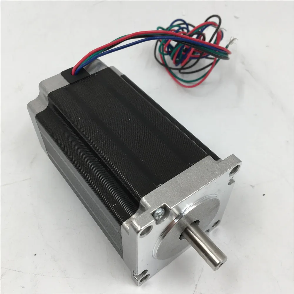 Nema 24 шаговый двигатель 2 фазы 4A 76 мм двигатели 1,8 градусов 2.2NM/314oz. в двигатель Rabbet 50 мм установка для гравировальной машины