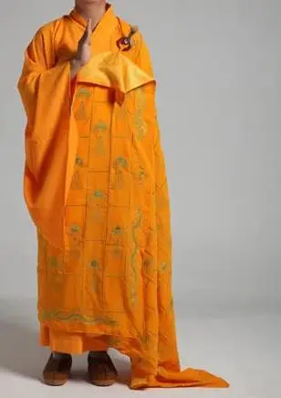 Буддистские Монки унисекс на заказ вышитые кейсы желтое золото Будда