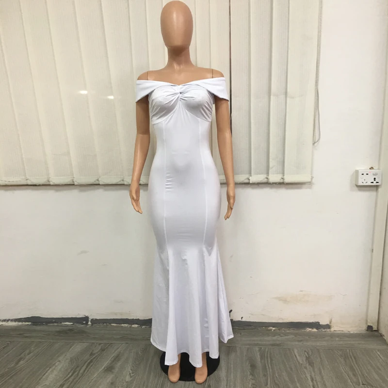 Качественные женские платья лето 2019 Новое Стильное вечернее белое платье с