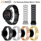 22 мм металлический ремешок из нержавеющей стали для Samsung Galaxy 46 мм ремешок для часов браслет сменный ремешок для Samsung Galaxy часы браслеты