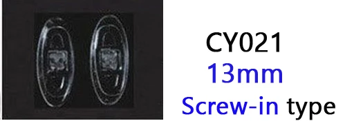 CY021 screw in 500 шт./лот,, розничная и, очки, силиконовые носоупоры, различные типы и размеры, аксессуары для очков - Цвет: CY021 screw in