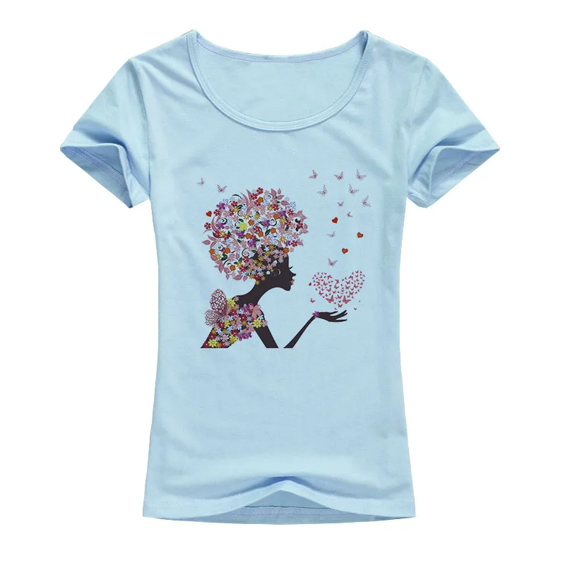 Летняя стильная kawaii Цветочная Бабочка девушка узор модная футболка с коротким