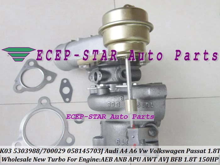 Турбо для AUDI A4 A6 VW Passat 1 8 T AEB ANB APU AWT AVJ BFB 1.8L 150HP бесплатная доставка K03 25 53039880025 53039700025