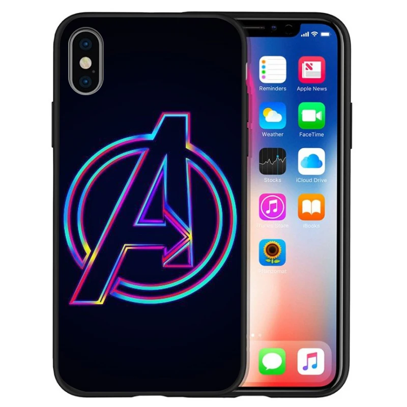 For Apple iPhone X Case 7 8 6 6S Plus 5 5S SE XS MAX XR Etui Coque Fundas Marvel Avengers Heroes Deadpool Spider-Man Phone |