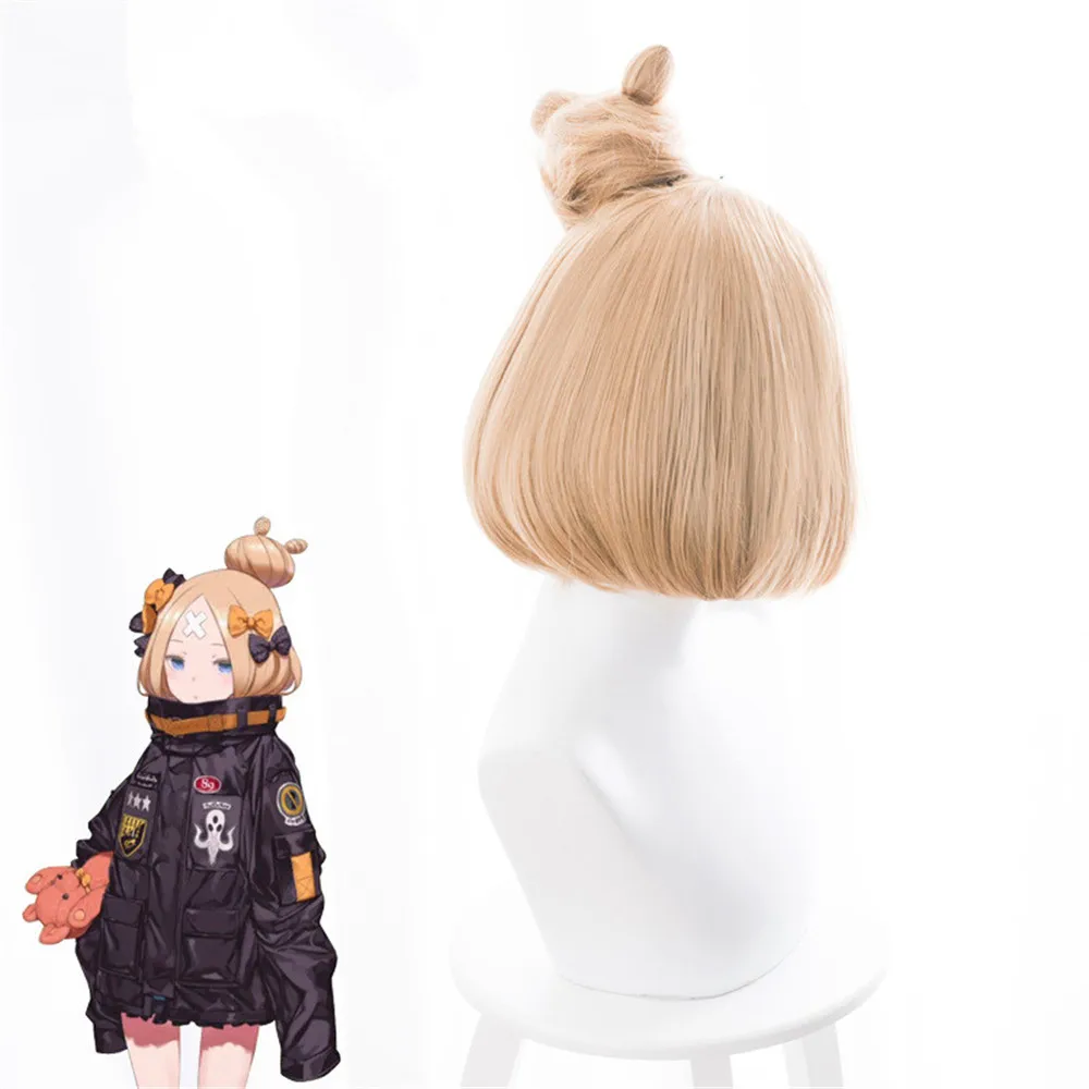 Fate Grand Order Abigail Williams парики для косплея Короткие термостойкие синтетические