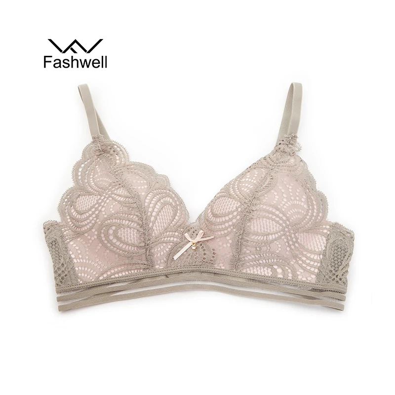 Fashwell новый для женщин мода кружевной бюстгальтер беспроводной бретели нижнего