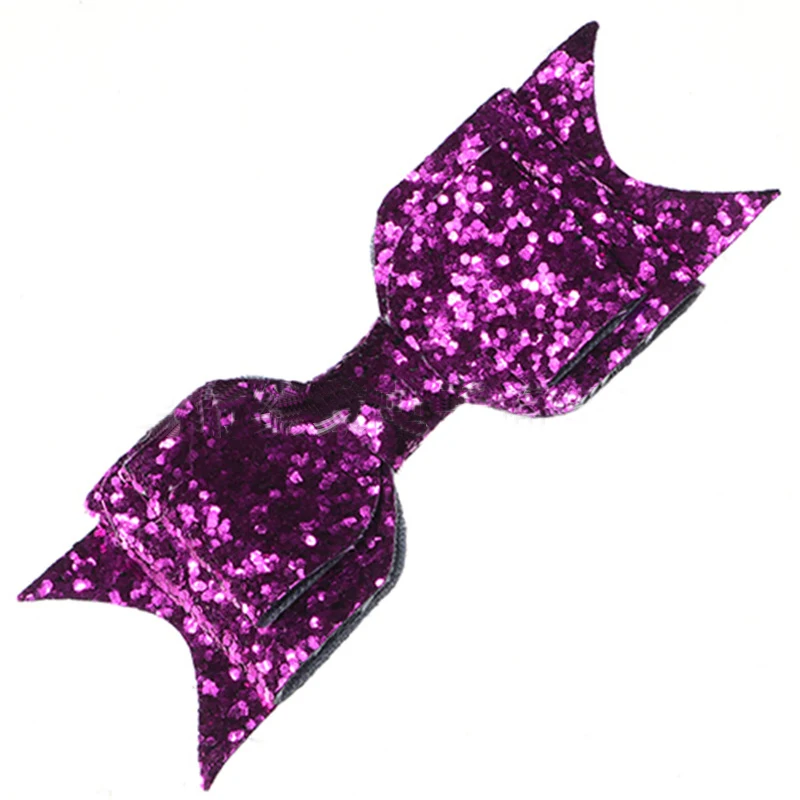 fuchsia 1 шт., модная заколка для волос с большим блестящим бантом для девочек, заколка для волос с бантом, детские шпильки заколка для волос для детей, аксессуары для волос - Цвет: fuchsia