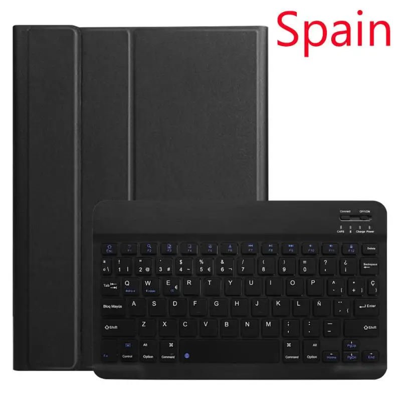 Spain Для samsung Galaxy Tab A 10,1 T510 T515 S5e SM-T720 планшет Алюминиевый сплав Bluetooth Магнитная подсветка клавиатура Смарт-Чехол - Цвет: Spain