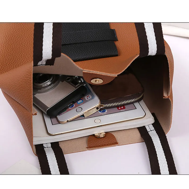 2 шт./компл. Новое поступление Женская композитная сумка из искусственной кожи