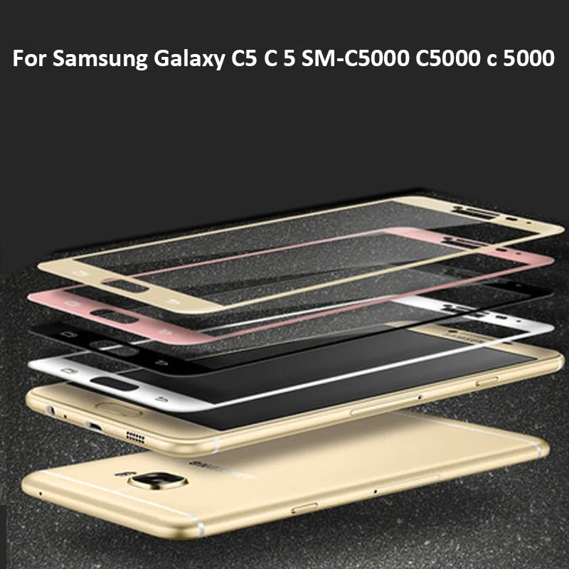 2 шт. черная ультратонкая Защитная пленка для экрана закаленное стекло Samsung Galaxy C5 C