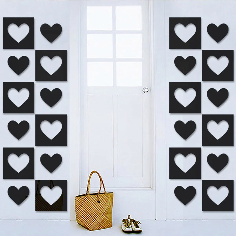 6 шт. декоративное зеркало в форме сердца|home decor|heart shaped mirrorheart mirror |