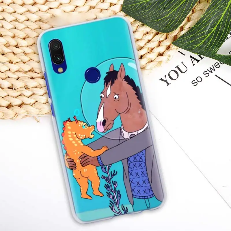 Конь БоДжек лошадь чехол для Xiaomi Redmi Note 5 6 7 Pro 4X7 6 6A 5 плюс 5A S2 GO Pocophone F1 Футляр для телефона