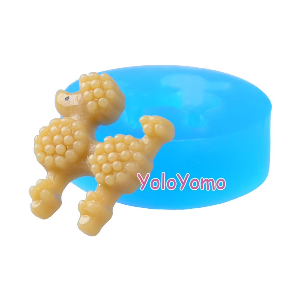 D142YL 24 5 мм Пудель/собака силиконовая форма-форма в виде животных Sugarcraft Fonant печенья