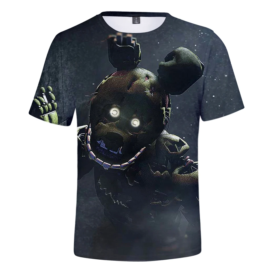 Мода Five Nights at Freddy 3D футболка 2019 Мужская/Женская летняя крутые футболки