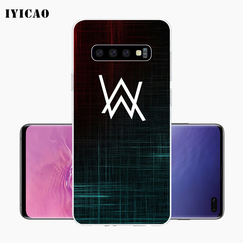 IYICAO Alan Walker singer Soft Silicone Phone Case for Samsung Galaxy S10e S10 S9 S8 Plus S7 Edge TPU Cover | Мобильные телефоны и