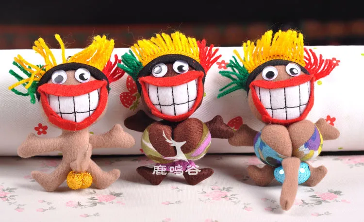 Тайский ткань ремесло куклы демон висячие украшения смешно туристский сувенир