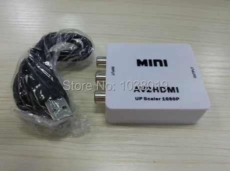 RCA AV к HDMI Лучшая цена бесплатная доставка конвертер адаптер мини композитный CVBS