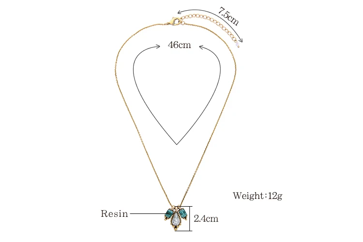Лаконичный Дизайн Ювелирные изделия из смолы прямоугольная искусственная кожа