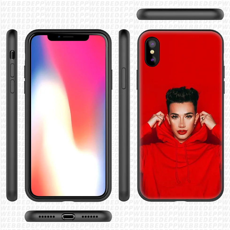 WEBBEDEPP James Charles Soft Silicone Case for iPhone 11 Pro Xr Xs Max X or 10 8 7 6 6S Plus 5 5S SE |