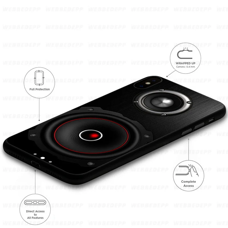 WEBBEDEPP кассета Mixtape музыка Мягкий силиконовый чехол для iPhone 11 Pro Xr Xs Max X или 10 8 7 6 6S Plus
