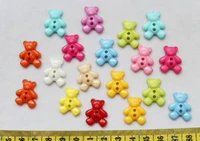 1000pcs rainbow bear colorful children plastic sewing sew on buttons set 20mm free shipping bear button