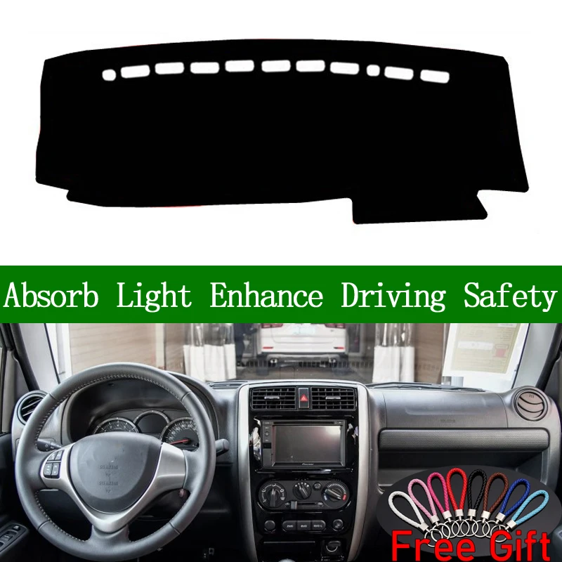 

For SUZUKI JIMNY 2007 2008 2009-2015 Dashboard Cover Sun Shade Non-slip Dash Mat Pad Carpet Car Stickers Interior Accessories