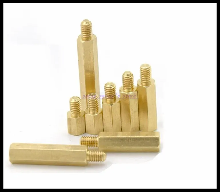 M3x5 + 6 --- M3x50 мм Метрическая Латунь шестиугольная медная стойка Новинка |