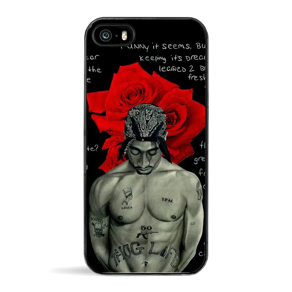 Seracase 2Pac Makaveli Tupac Amaru Shakur Мягкий силиконовый чехол для телефона iPhone 5 5S SE 6 6S 6Plus Plus 7