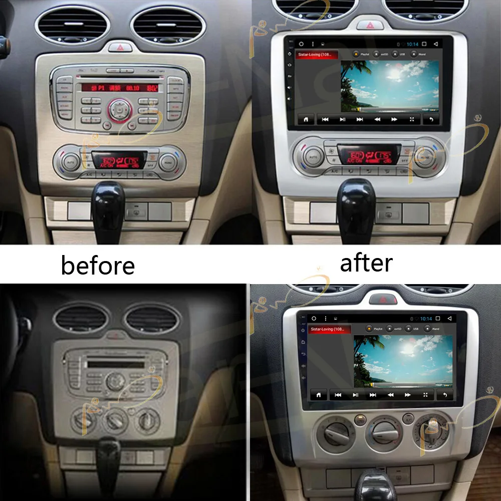 Android 7 1/8 0 Автомобильный GPS Радио Стерео Navi для Ford Focus 2004 2011 мультимедийный плеер