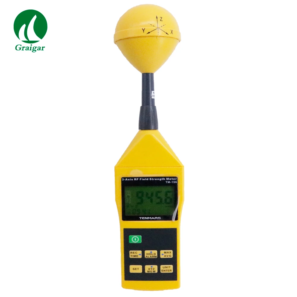 New Tenmars TM-196 Frequency 10MHz~8GHz 3 Axis Electrosmog RF Field Microwave TM196 EMF Meter | Инструменты