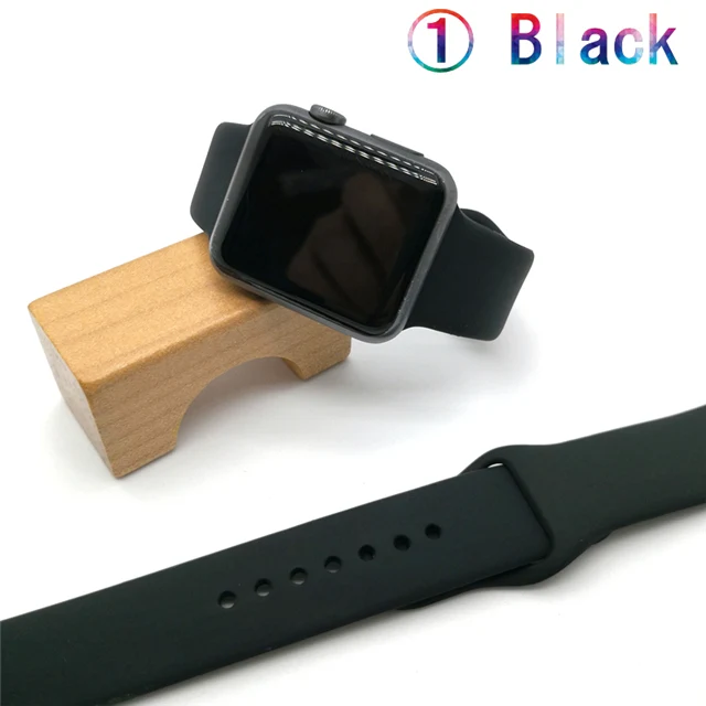 1-black Ремешок для apple watch band apple watch 5 4 3 2 iwatch band 42 мм 38 мм correa 44 мм/40 мм pulseira браслет аксессуары для часов iwatch - Цвет ремешка: 1-black