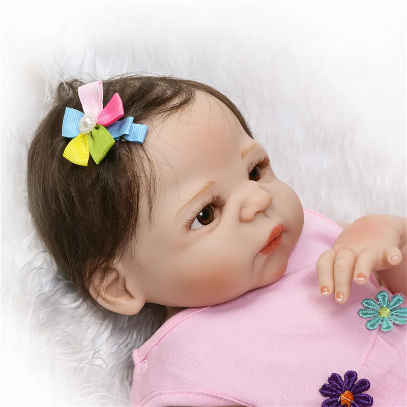 Новорожденные 23 &quotNPK полностью силиконовые куклы bebes Reborn принцесса укорененные
