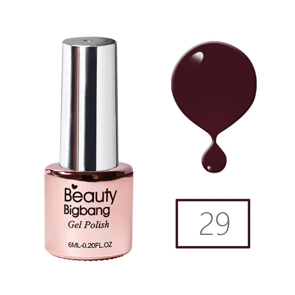 29 BeautyBigBang 6 мл 36 цветов замачивается сверху гель для ногтей УФ поли гель лак для маникюра эмаль полигель гель лак для верхнего покрытия мате ногтей - Цвет: 29
