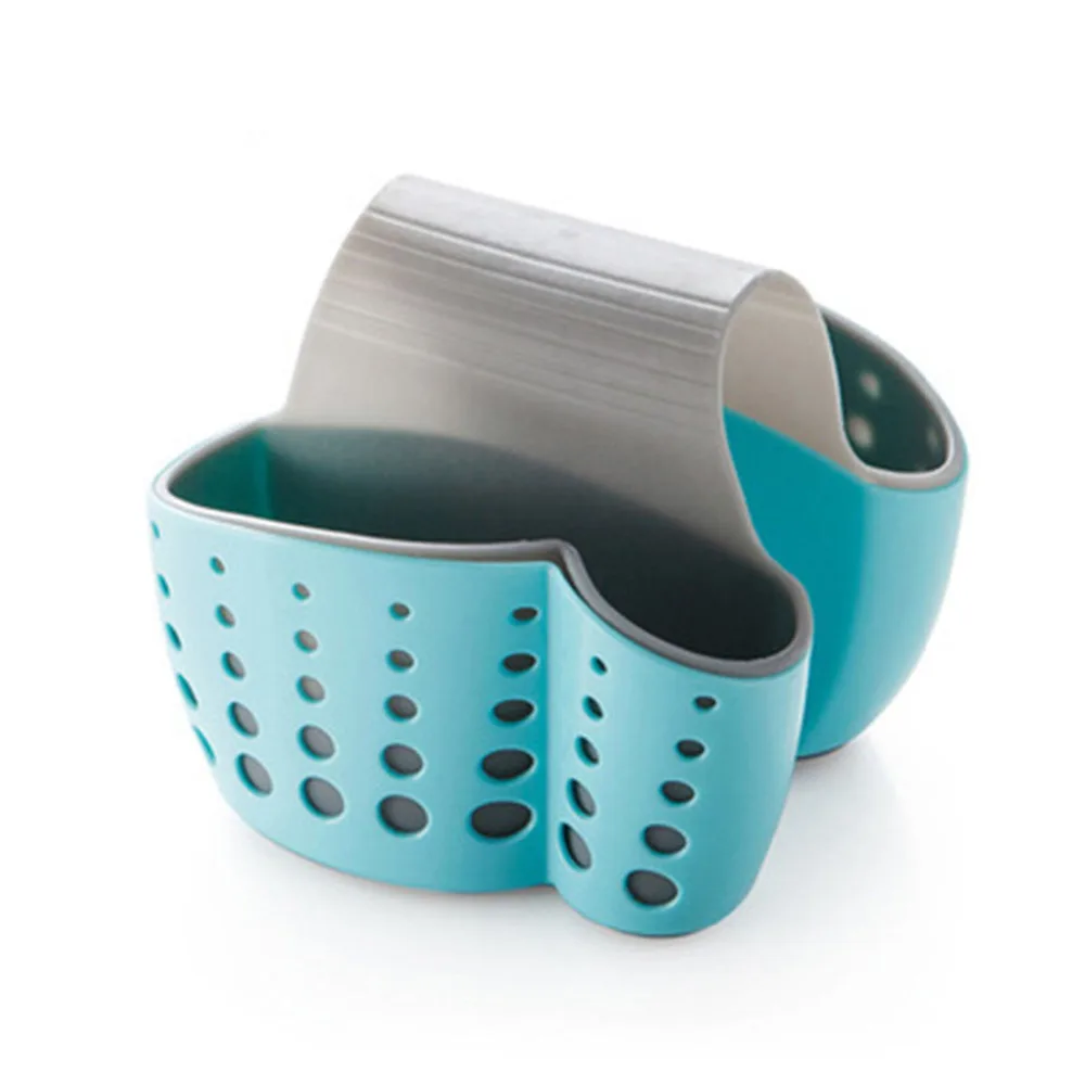 

2 in 1 Saddle Shape Sink Hanging Strainer Sponge Towel Brush Storage Holder Draining Racks Organizer Kitchen Cleaning Tools