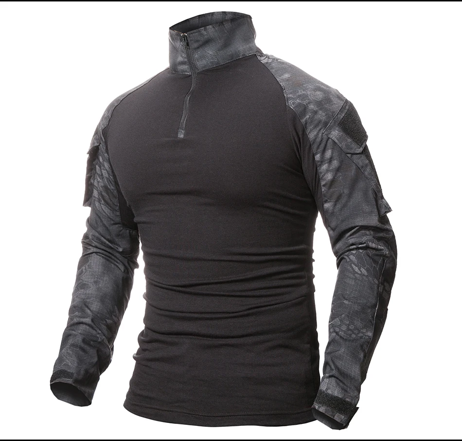 ReFire Gear, камуфляжная армейская футболка, мужская, США, RU, солдат, Боевая тактическая футболка, военная сила, Мультикам, камуфляж, с длинным рукавом, футболки
