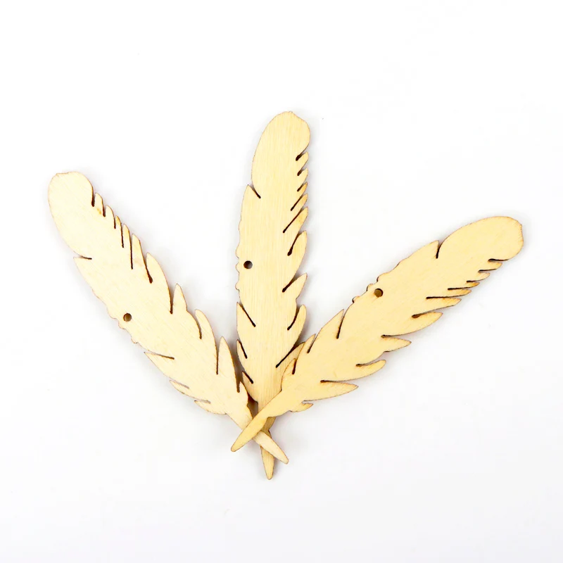 Перо деревянный узор Скрапбукинг Живопись Коллекция ремесло для аксессуаров ручной работы украшение дома сделай сам 80х16 мм 5 шт MZ186-TO