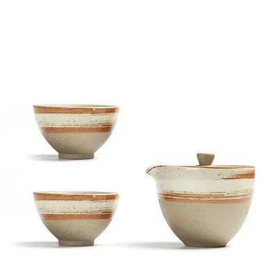 1 pot 2 cup Yolife керамический чайник Gaiwan, чайная чашка для пуэр, Портативный японский чайный набор, посуда для напитков - Цвет: 1 pot 2 cup