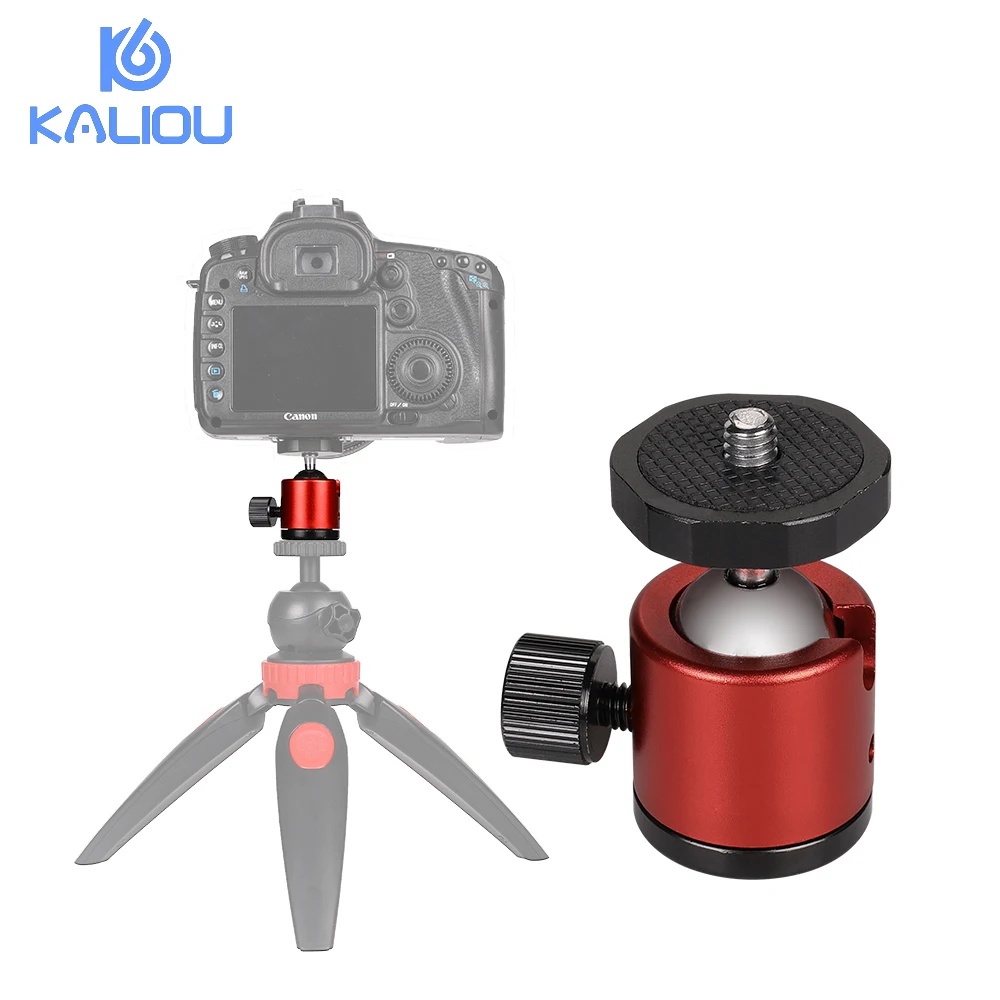 Kaliou 1/4 &quotвинт с вращающейся на 360 шаровой головкой Крепление для штатива адаптер