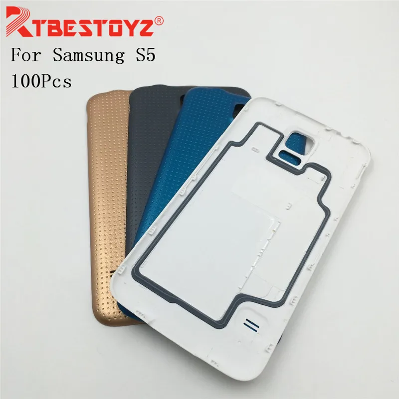 RTBESTOYZ 100 шт. Замена для Samsung Galaxy S5 i9600 G900F G900H задняя крышка корпуса батареи|back