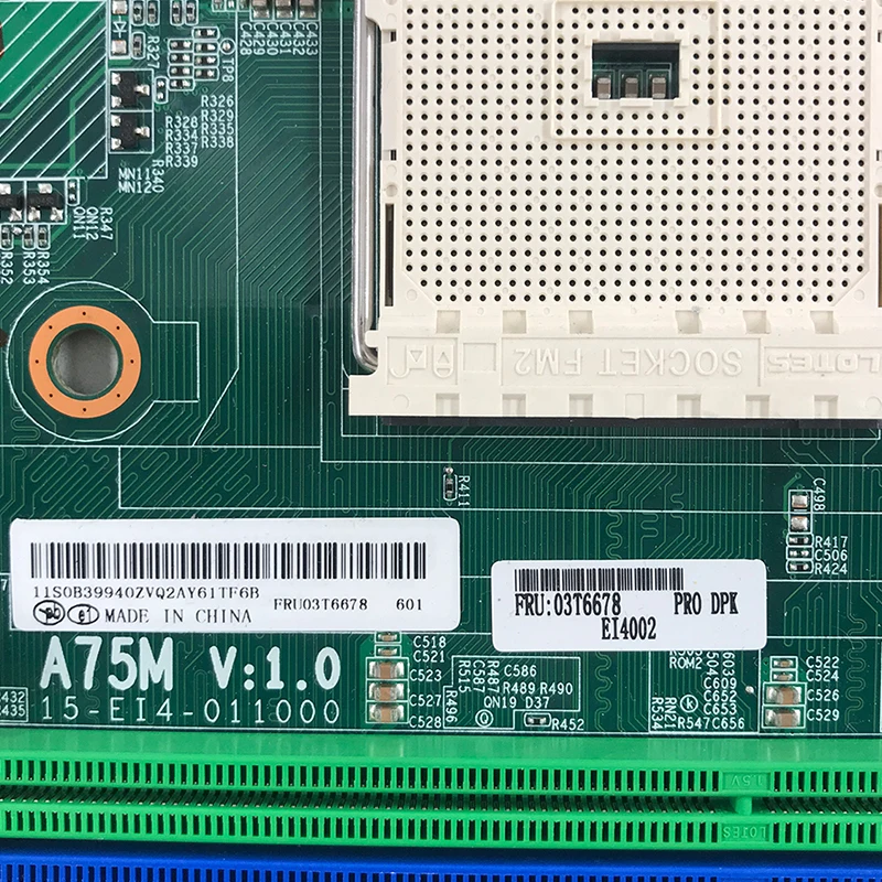 03T6678 Оригинал для Lenovo M5200T M5790D 5877 A75M десктопная материнская плата FM2 DDR3 стандартная