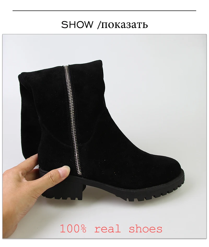 WETKISS/зимние сапоги для прогулок; Замшевые Сапоги выше колена из натуральной кожи; нескользящая резиновая женская обувь; Брендовая обувь с боковой молнией