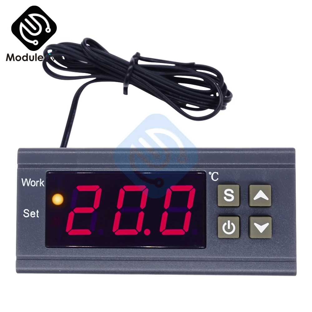 MH1210W 90 250V 10A 220V Цифровой термостат регулятор управления Лер 50 ~ 110 градусов Цельсия