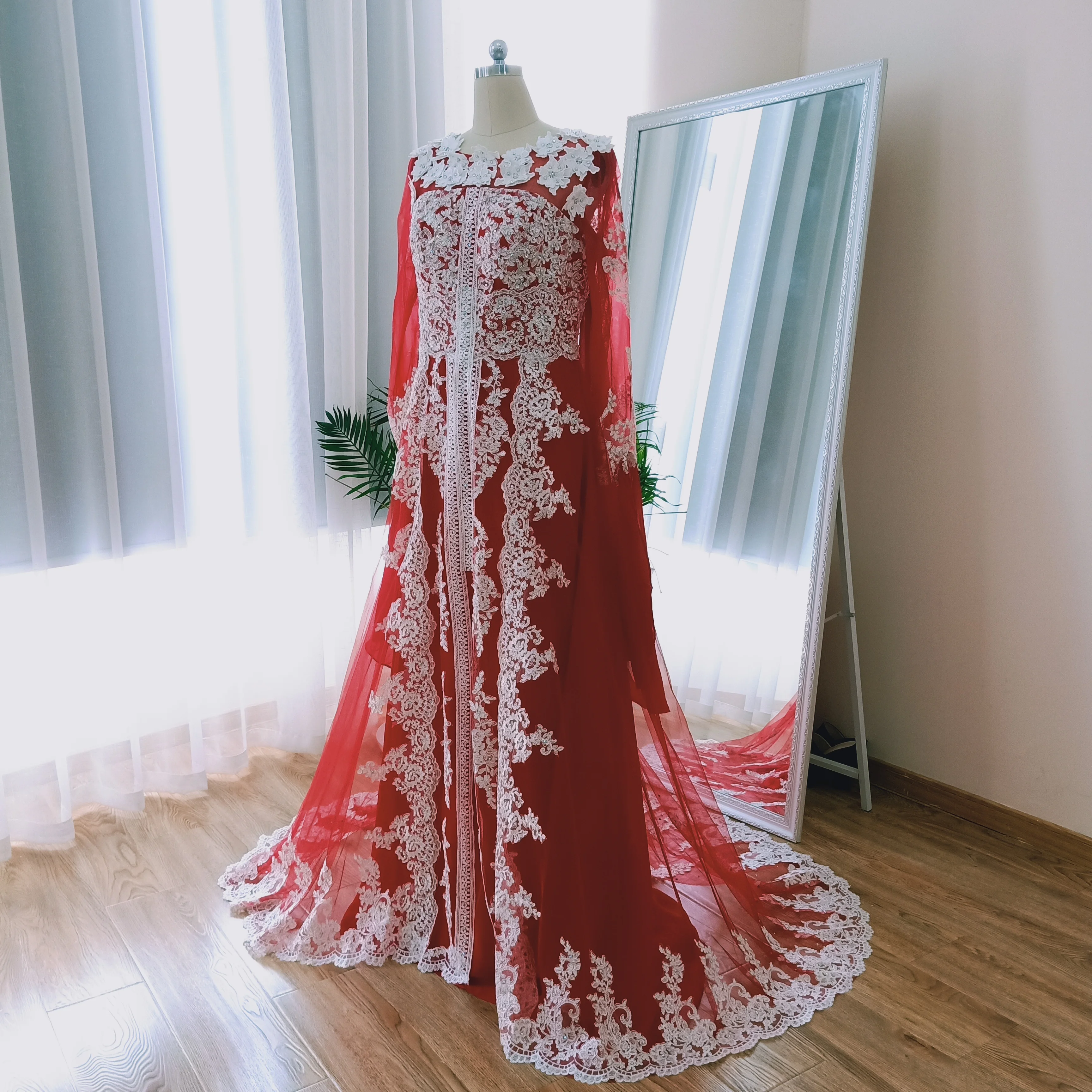 Роскошное Caftan Марокканское мусульманское абайя в Дубае вечернее платье с