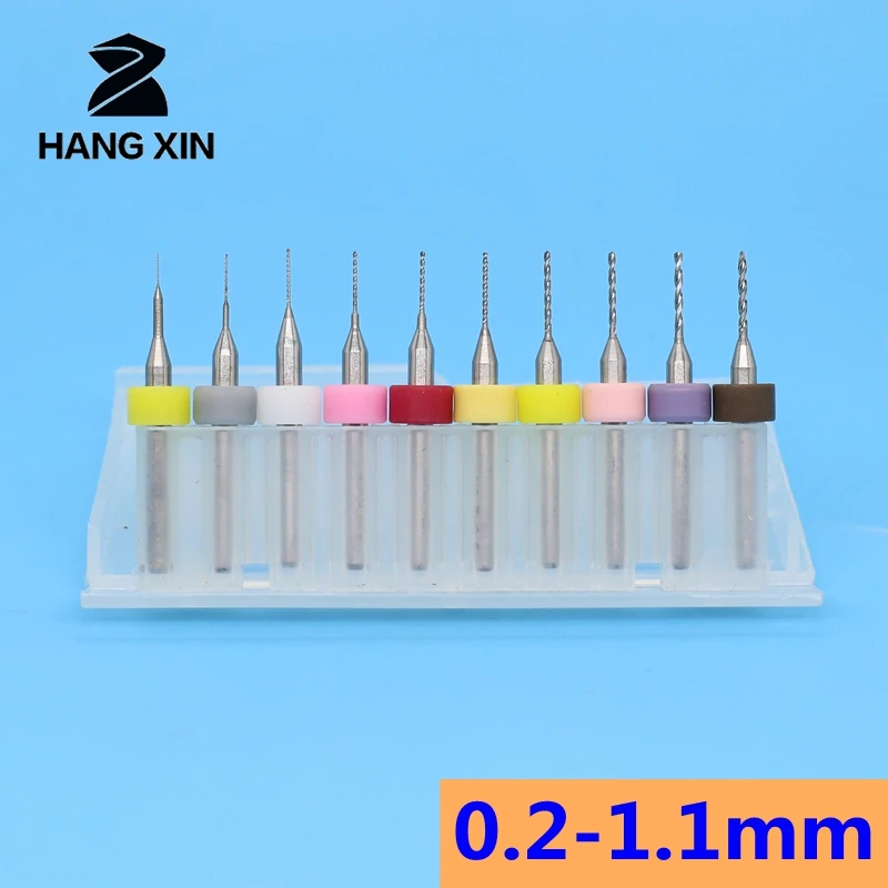 HANGXIN 0 3 1 2 мм 10 шт. карбид вольфрама металлическая микро дрель ЧПУ маршрутизатор