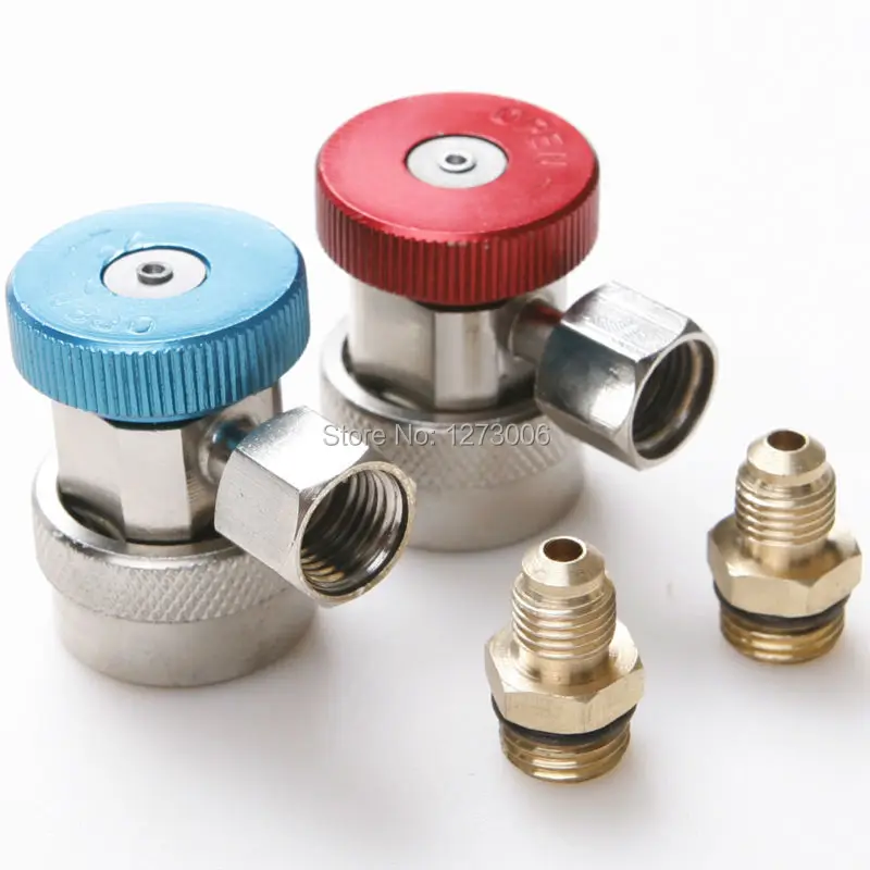 2 шт. Авто R134A H/L быстрой смены навесного оборудования адаптер для автомобиля