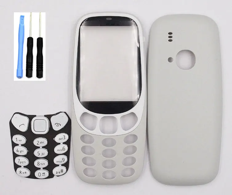 5 цветов Классическая крышка корпуса батарейного отсека клавиатура для Nokia 3310 и