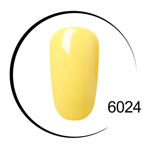 6024 Elite99 одношаговый Цветной Гель-лак чистый цвет белый дизайн ногтей супер качество отмачиваемый Светодиодный УФ-гель без запаха - Цвет: 6024